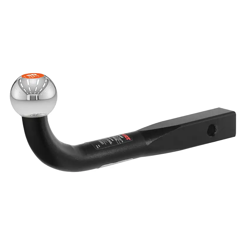 CURT 45552 Euro Trailer Hitch Mount with 2-Inch Trailer Ball, Fits 1-1/4-Inch Receiver, 3,500 lbss, 2-3/4-Inch Height