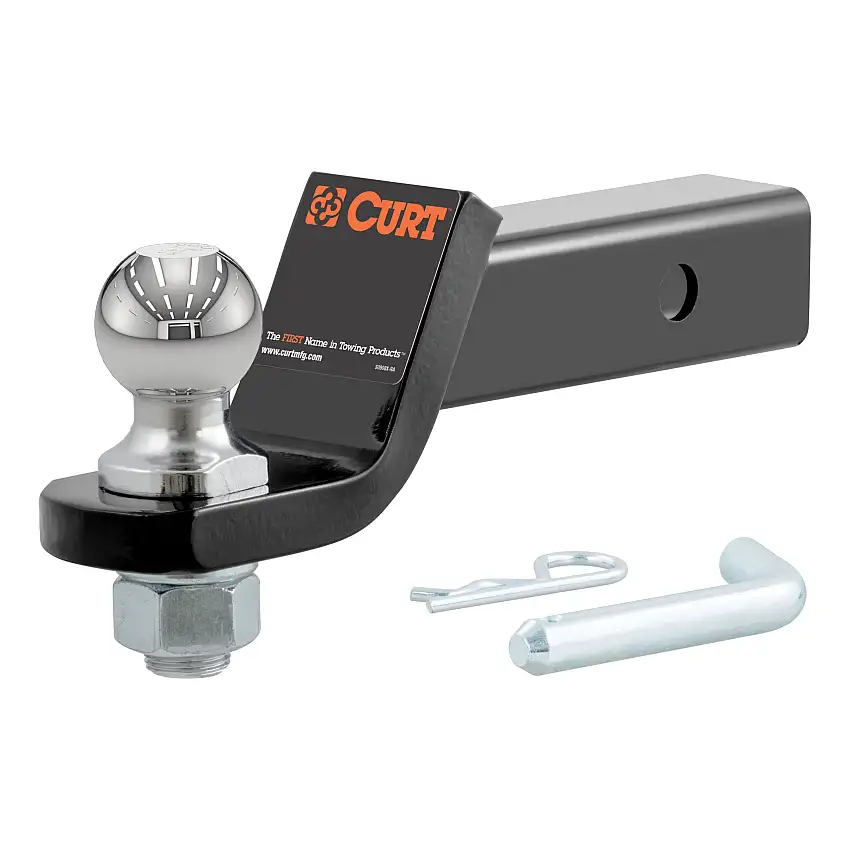 CURT Loaded Ball Mount with 1-7/8" Ball, Imported (2" Shank, 3,500 lbss., 2" Drop) 45834