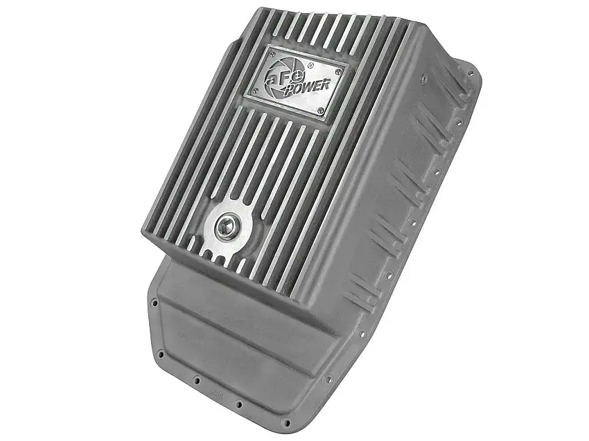 AFE 46-70170 aFe POWER Street Series Transmission Pan Black w/ Machined Fins