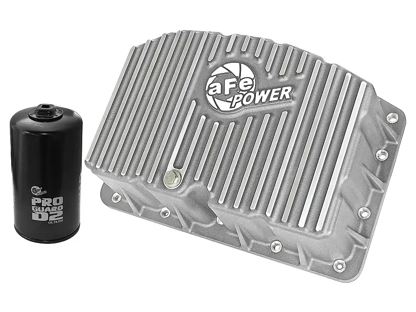 AFE 46-70320 aFe POWER Street Series Engine Oil Pan Raw w/ Machined Fins