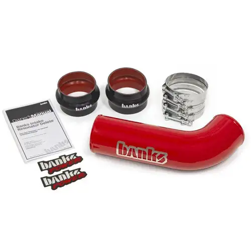 Banks Power L5P Intake Resonator Delete (Red Powder Coating) For 17-19 GM 6.6L Duramax L5P