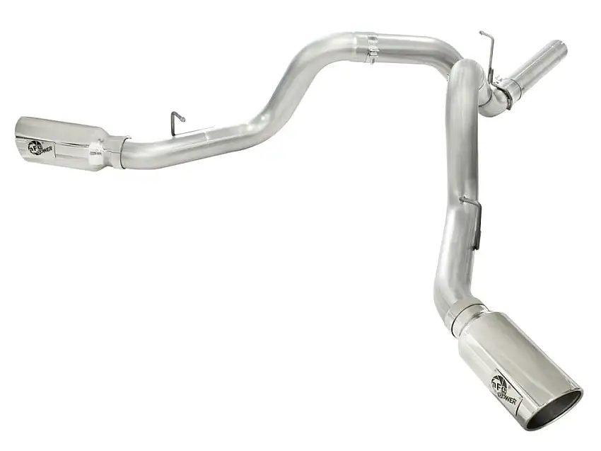 AFE ATLAS 4" Aluminized DPF-Back Exhaust System 11-16 GM 6.6L Duramax LML