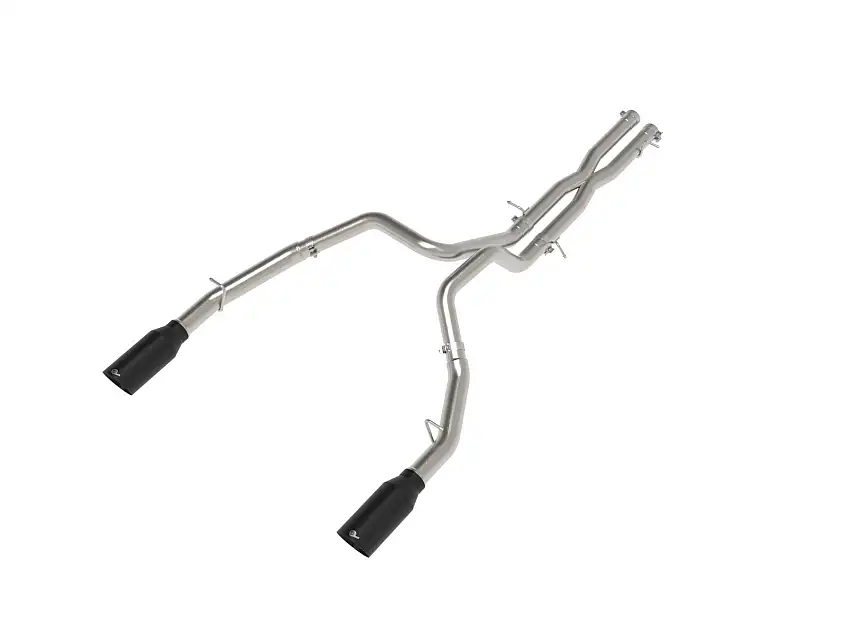 AFE 49-32087-B Vulcan Series 3 IN to 3-1/2 IN Stainless Steel Cat-Back Exhaust System Black