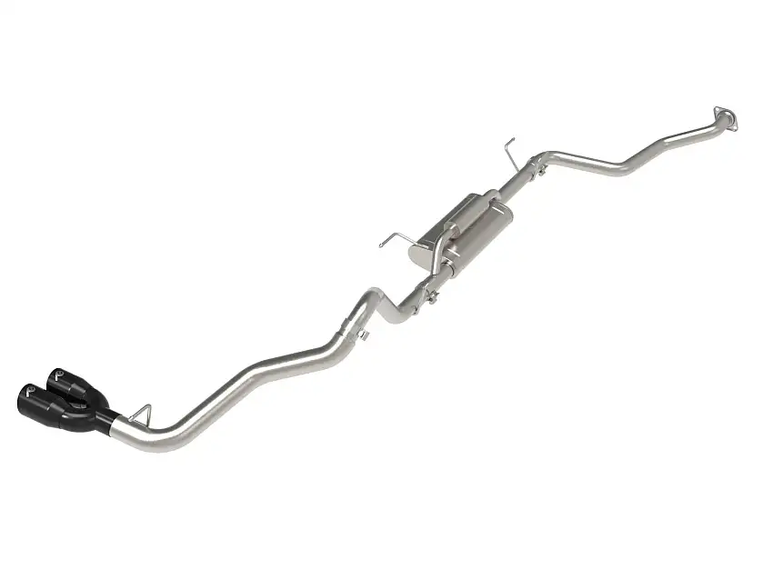 AFE 49-36078-B Vulcan Series 2-1/2 IN to 3 IN Stainless Steel Cat-Back Exhaust w/Black Tip