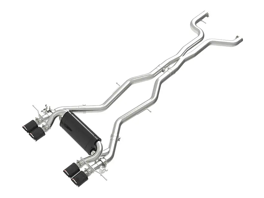 AFE 49-36353-C MACH Force-Xp 3 IN to 2-1/2 IN Stainless Steel Cat-Back Exhaust System Carbon