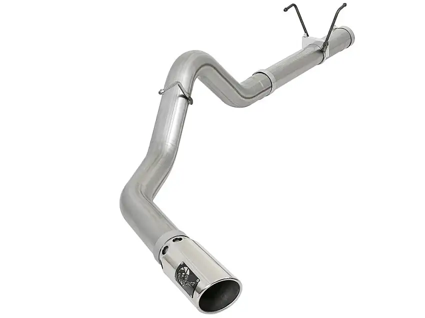 AFE Large Bore-HD 4" 409 Stainless Steel DPF-Back Exhaust 07.5-12 Ram 6.7L Cummins