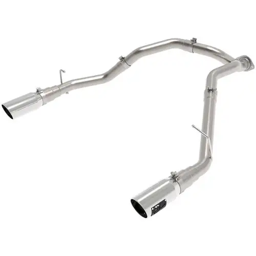 AFE Large Bore HD 3" Dual DPF-Back Exhaust System With Polished Tips For 2020-2021 Ram 1500 3.0L Ecodiesel