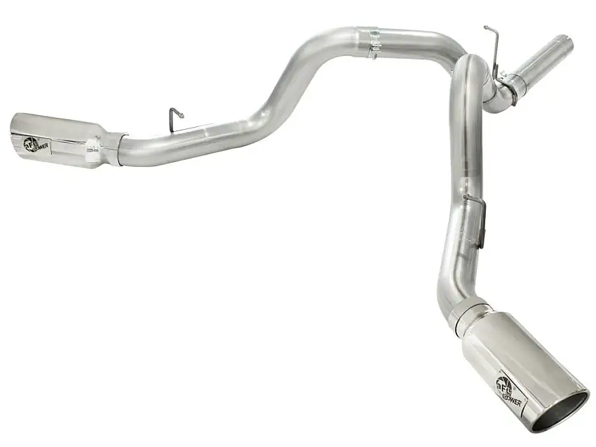 AFE Large Bore-HD 4" 409 Stainless Steel DPF-Back Exhaust System 11-16 GM 6.6L Duramax LML