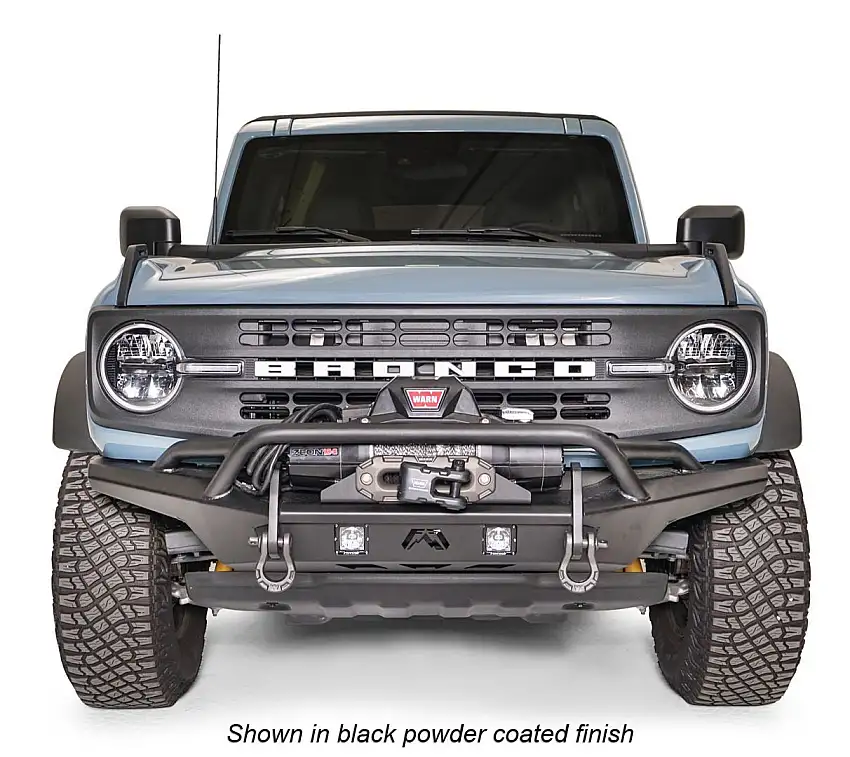 Fab Fours STUBBY FRONT BUMPER W/ PRE-RUNNER GUARD in BARE FB21-B5252-B