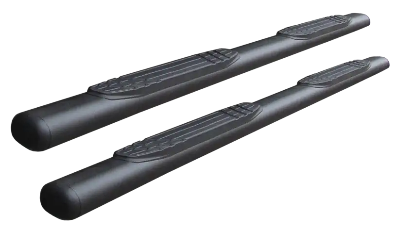 Go Rhino 4" 1000 Series Side Steps - 87" long - BOARDS ONLY - Textured Black for selected Chevrolet, Dodge, Ford, GMC, Jeep, Nissan and Toyota models 10487T