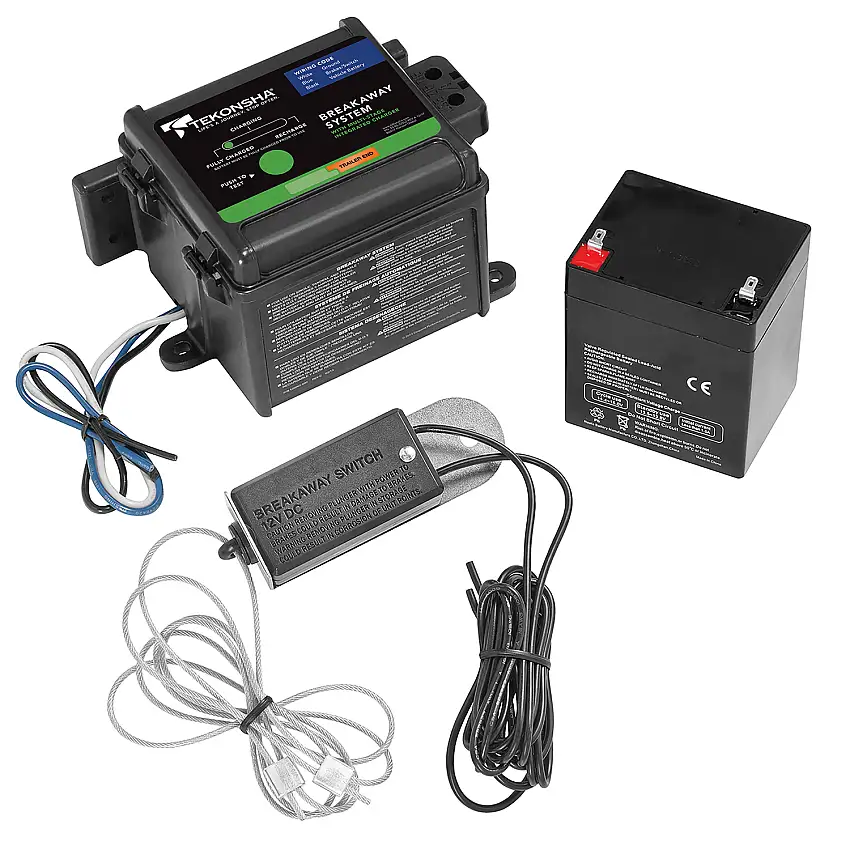 Tekonsha Breakaway System, 1 to 3 Axle Trailers, Push to Test LED, Integrated Multi-Stage Charger TK50-85-325