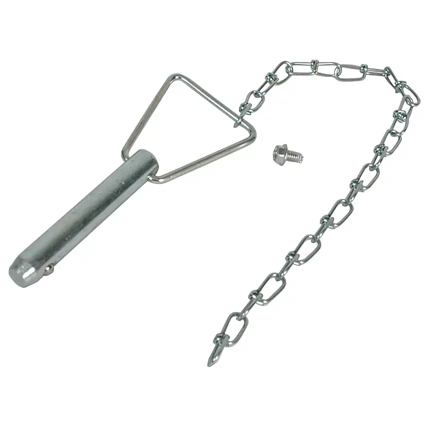 Bulldog Trailer Jack Replacement Part, 9/16 in. Pull Pin w/12-1/4 in. Chain & Drive Screw for 2,000 lbs. Jacks & 5,000 lbs. Topwind Jack Only