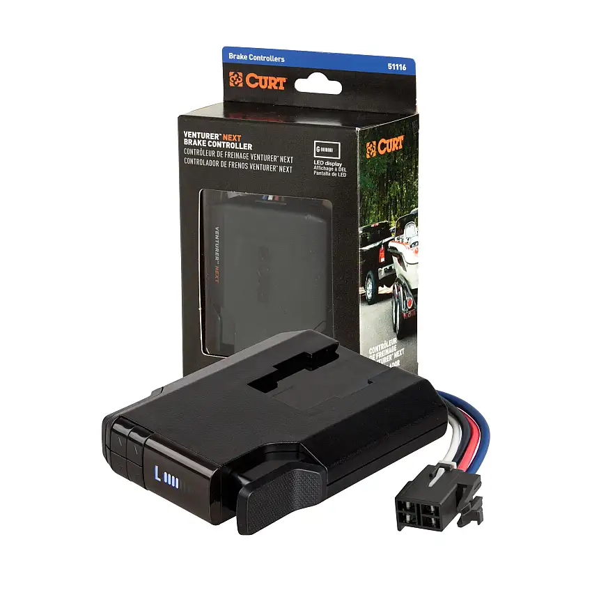 2016-2019 Chevrolet Suburban 3500 HD CURT Venturer NEXT Time-Delay Trailer Brake Controller 1-3 axles