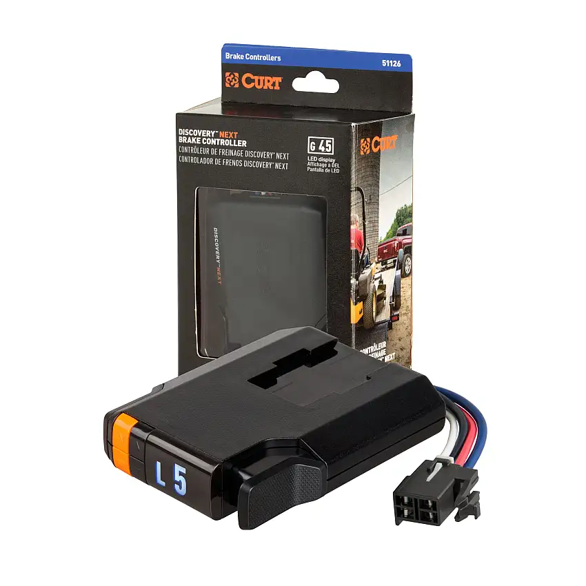 2008-2011 Lexus LX570 CURT Discovery NEXT Time-Delay Trailer Brake Controller 1-4 axles