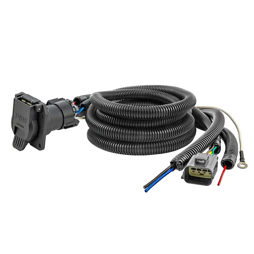 CURT 56545 Custom Wiring Harness, 7-Way RV Blade Output, Select Ford Ranger