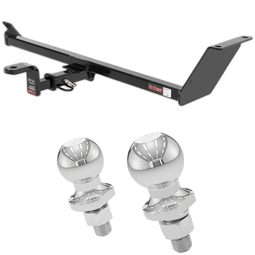 2010-2015 Mitsubishi Lancer Evolution GSR, Excluding Fore to Aft Mufflers Class 1 Trailer Hitch, 1-1/4" Ball Mount