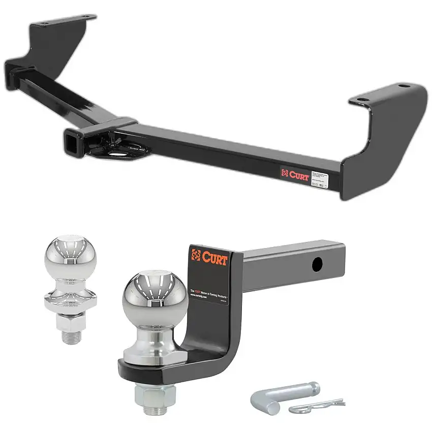 1996-2007 Dodge Caravan Excluding Stow 'n Go Class 2 Hitch, 1-1/4" Receiver + 2" Ball + 1-7/8" Ball Kit