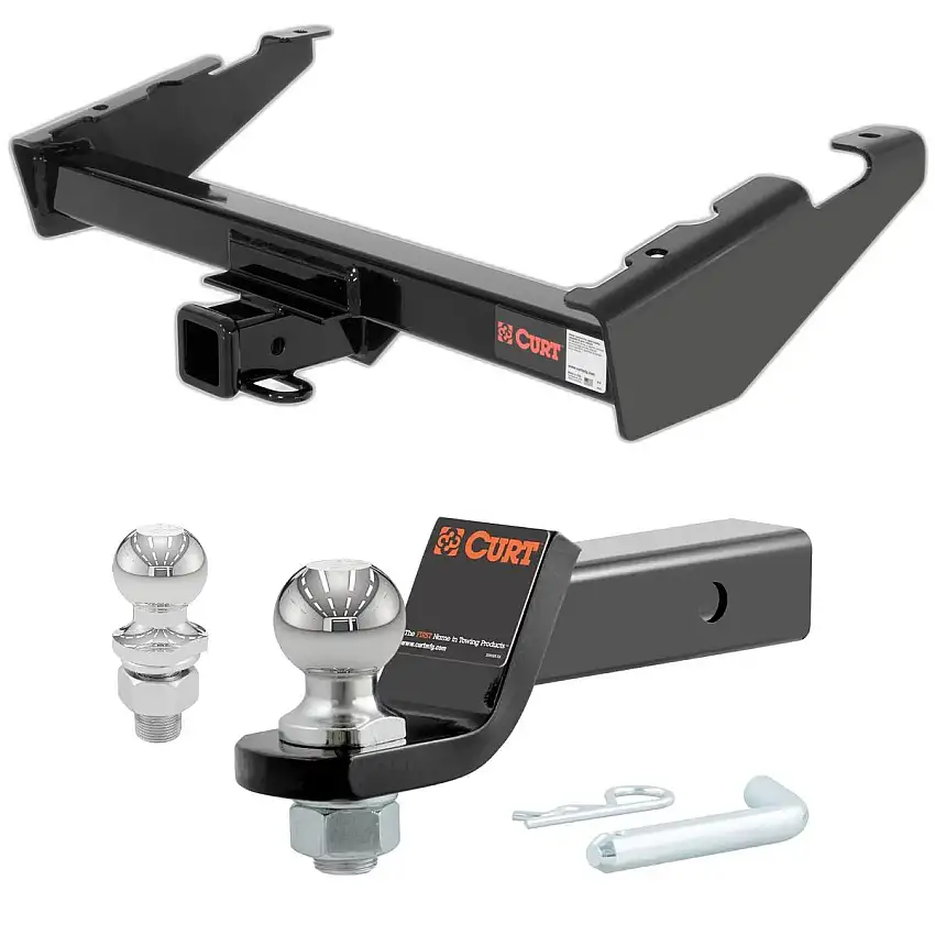 1973-1974 GMC C25/C2500 Suburban All CURT Class 3 Trailer Hitch, 2" Receiver + 2" Ball + 1-7/8" Ball Kit