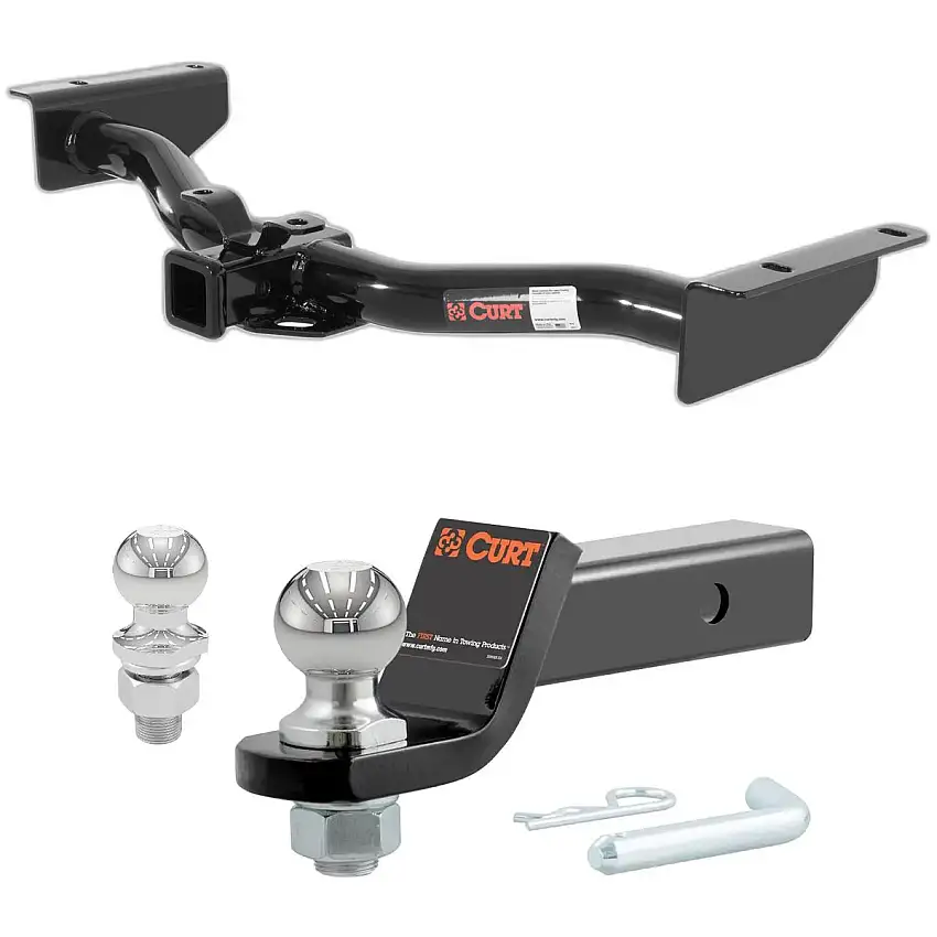 2003-2006 Cadillac Escalade All CURT Class 3 Trailer Hitch, 2" Receiver + 2" Ball + 1-7/8" Ball Kit