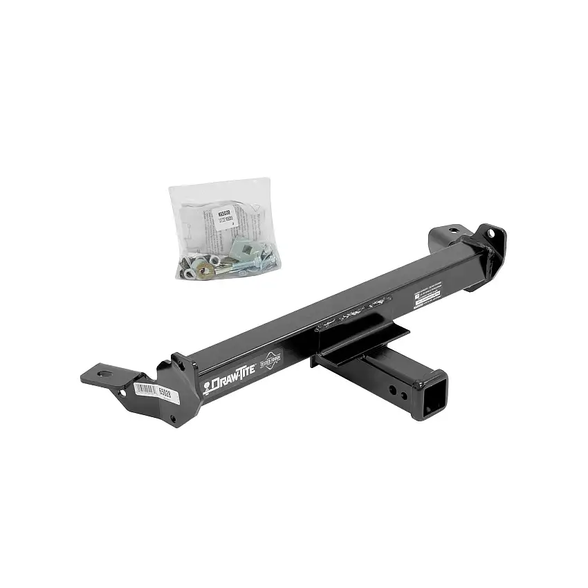 Draw-tite Front Mount Hitch Receiver, 2-Inch Receiver, Black DT65028