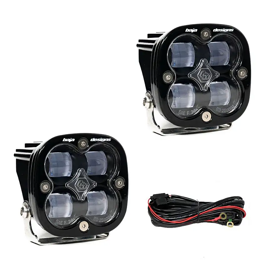 Baja Designs Squadron SAE Fog LED Auxiliary Light Pod Pair Universal 257801-
