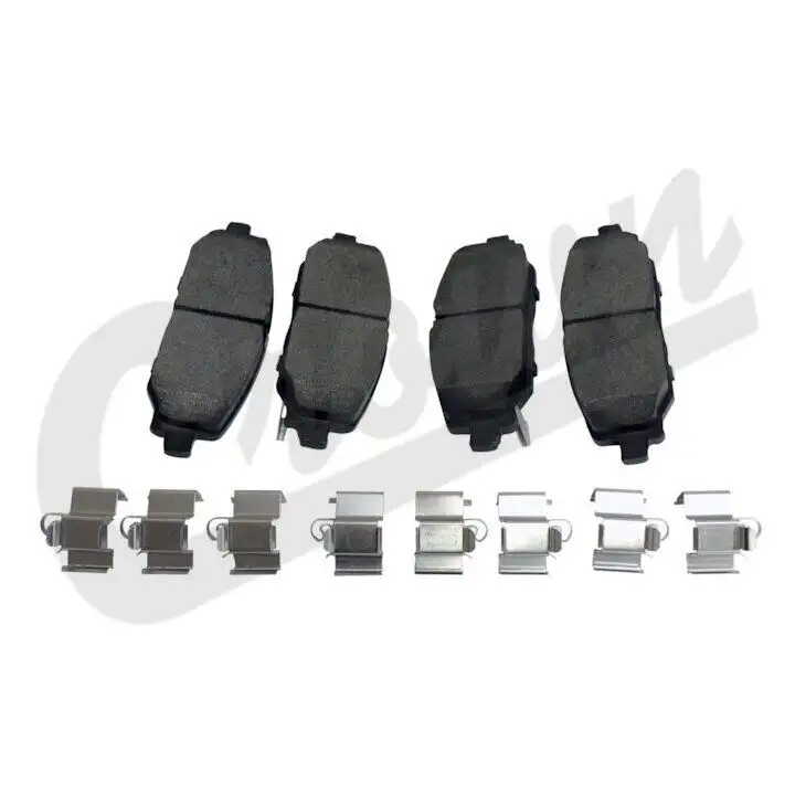 Crown Automotive Rear Disc Brake Pad Kit 13.8" for 18-23 Jeep Wrangler JL, JLU with Heavy Duty Brakes 68386838AC