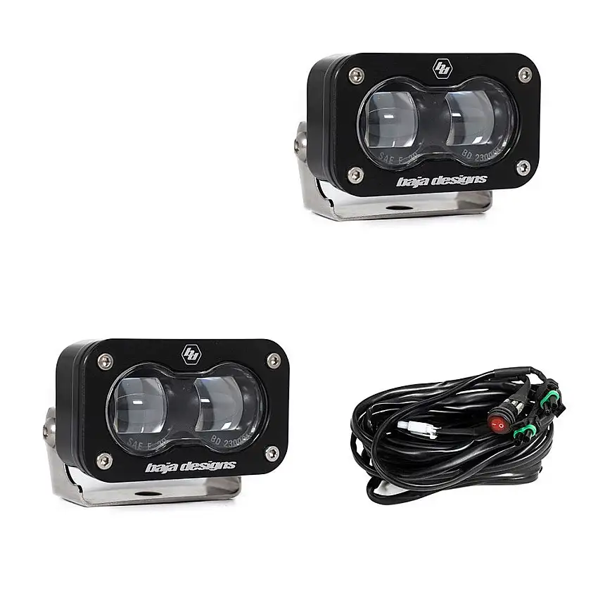Baja Designs S2 SAE LED Auxiliary Light Pod Pair Universal 237811-
