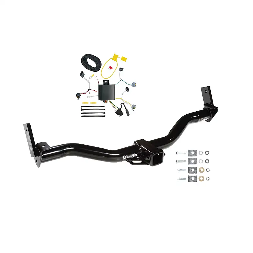 1997-2001 Mercury Mountaineer Draw-tite Class 3 Trailer Hitch, 2 Inch Square Receiver Bundle w/ Plug-n-Play T-One Wiring Harness 75083