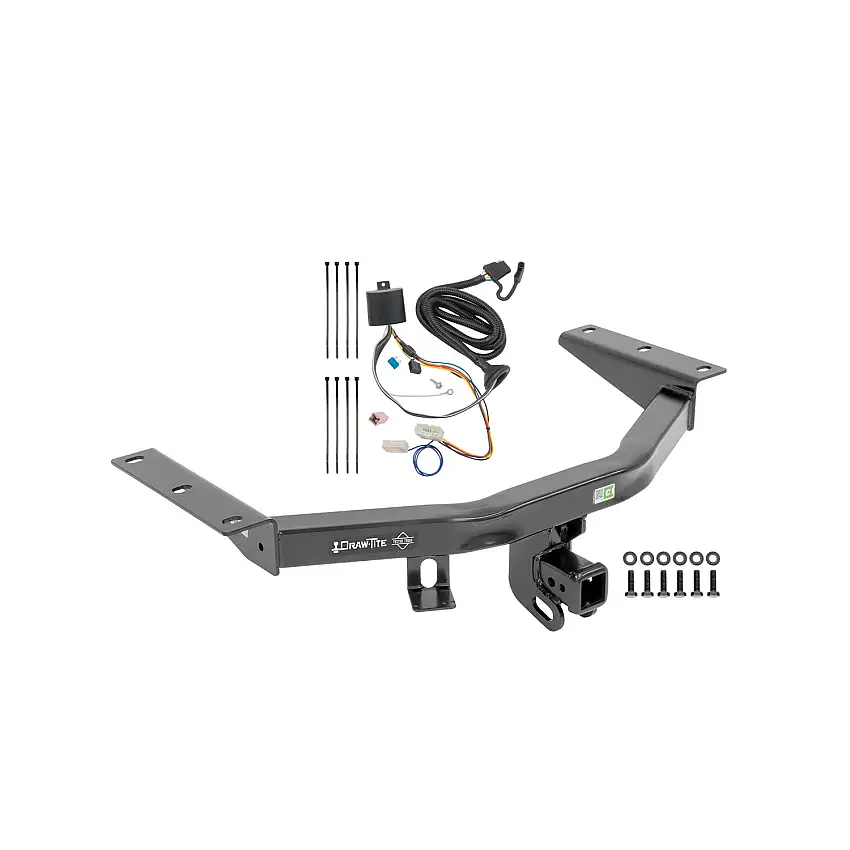 2016-2017 Honda Pilot Draw-tite Class 4 Trailer Hitch, 2 Inch Square Receiver Bundle w/ Plug-n-Play T-One Wiring Harness