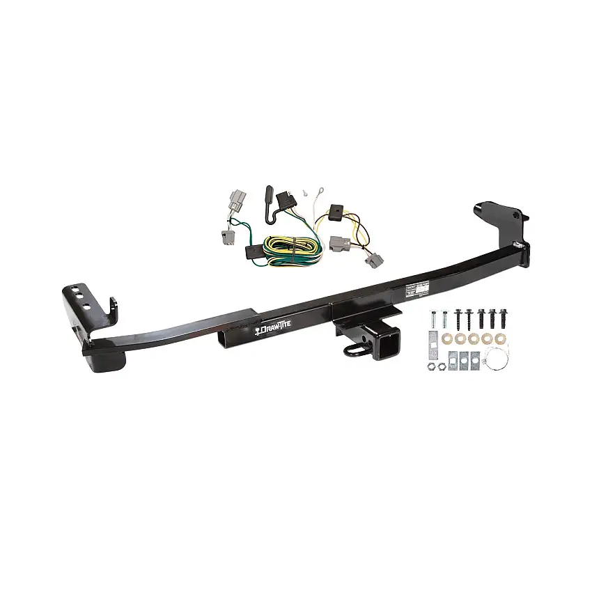 2005-2007 Ford Five Hundred Draw-tite Class 3 Trailer Hitch, 2 Inch Square Receiver Bundle w/ Plug-n-Play T-One Wiring Harness