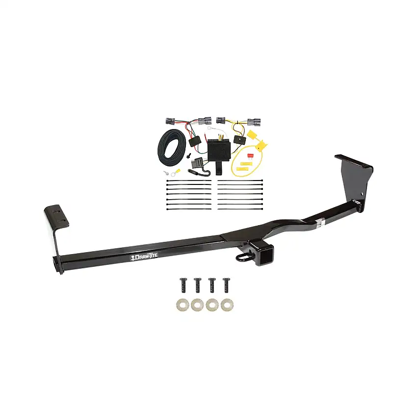 2011-2013 KIA Sorento LX, w/V6 Engine Draw-tite Class 3 Trailer Hitch, 2 Inch Square Receiver Bundle w/ Plug-n-Play T-One Wiring Harness