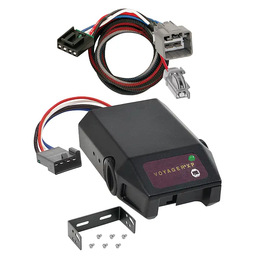 2013-2014 RAM 3500 Raybestos Voyager XP Proportional Brake Controller for Trailers with 1 to 4 Axles Black 761-9035