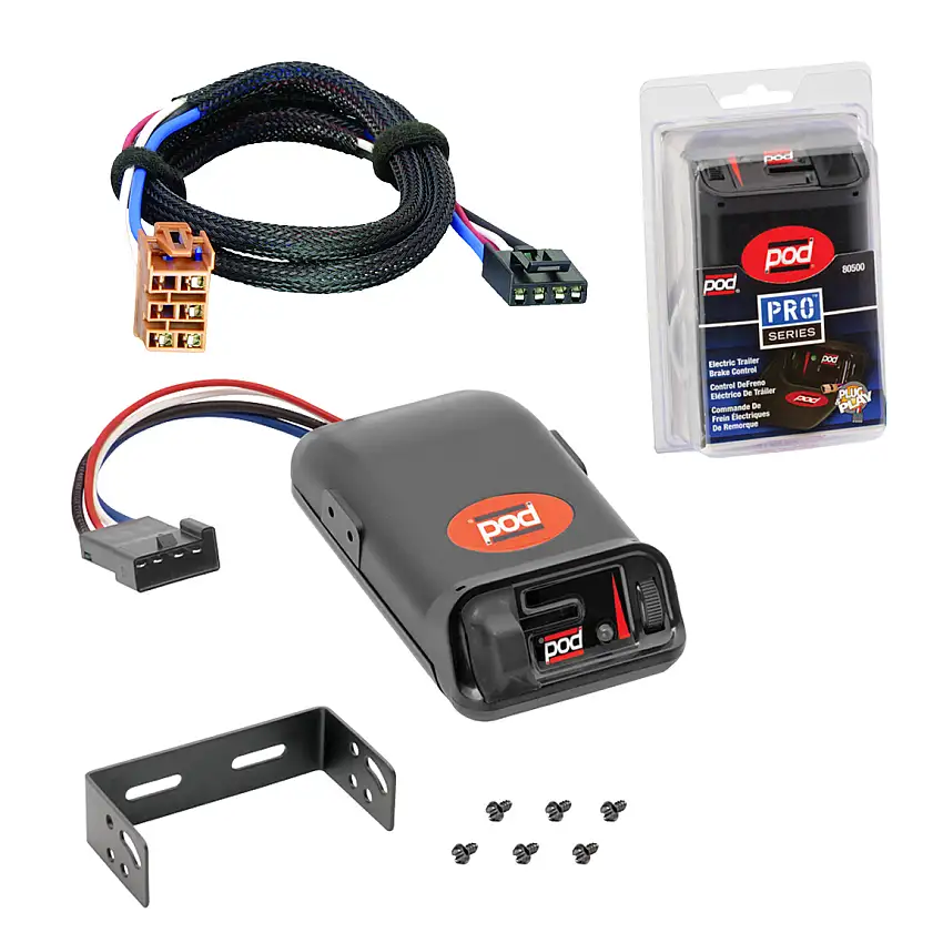 2001-2002 Chevrolet Silverado 2500 HD Tekonsha POD Trailer Time Delay Brake Controller for Trailers with 1 to 2 Axles 80500