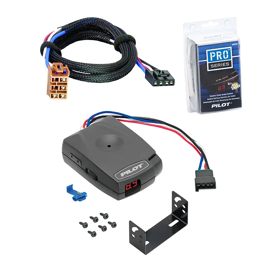 2001-2002 Chevrolet Silverado 3500 Tekonsha Pilot Trailer Time Delay Brake Controller for Trailers with 1 to 3 Axles 80550