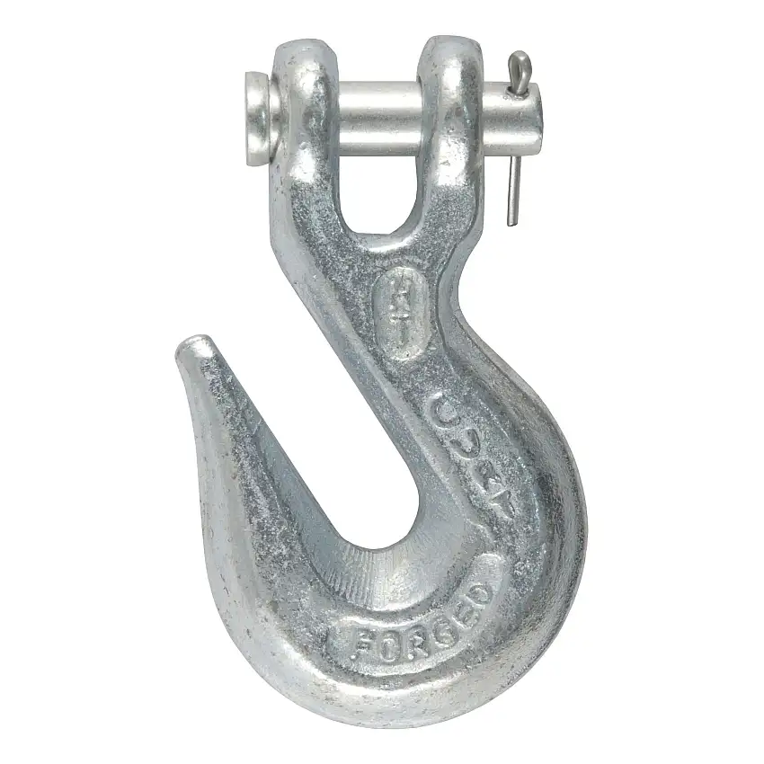CURT 81350 3/8-Inch Forged Steel Clevis Grab Hook, 5,400 lbs. Work Load, 1/2-In Pin