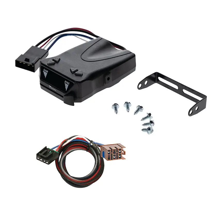 2003-2006 GMC Yukon Denali Reese Towpower Brakeman IV Time Delay Brake Controller for Trailers with 1 to 4 Axles Black 8507111