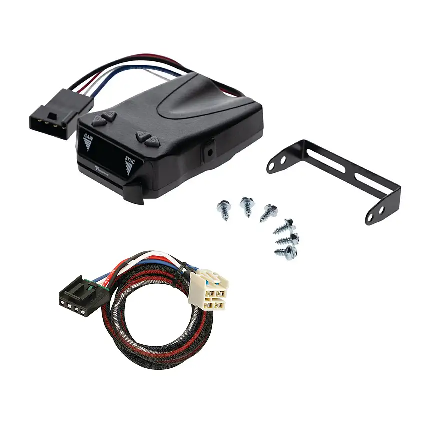 2015-2023 Chevrolet Tahoe Reese Towpower Brakeman IV Time Delay Brake Controller for Trailers with 1 to 4 Axles Black 8507111