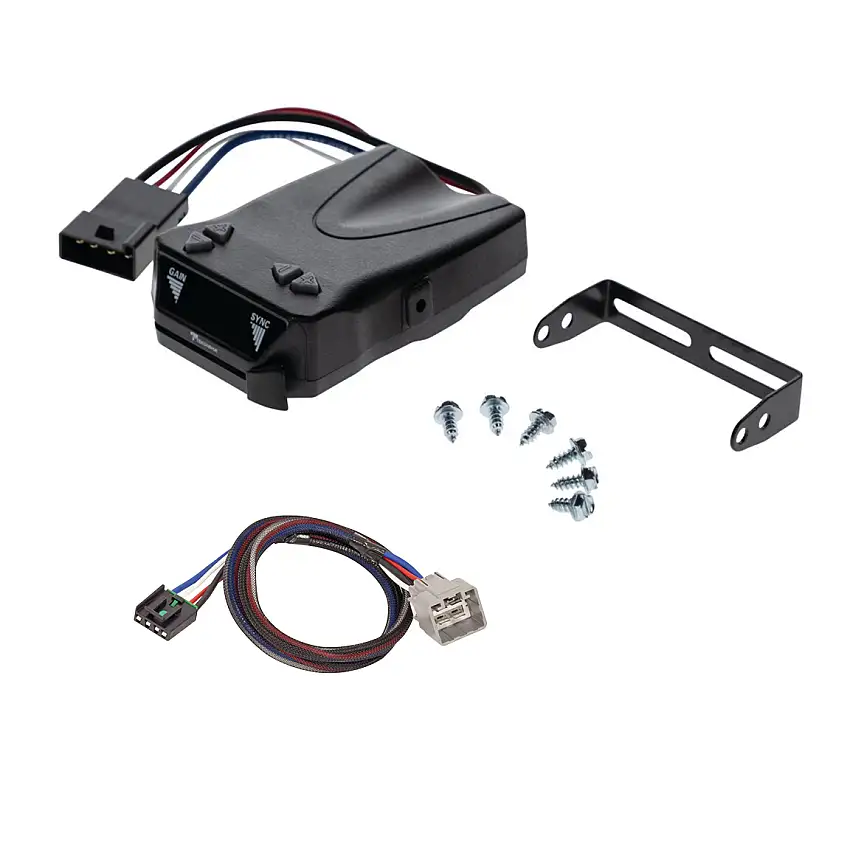 2010-2010 Dodge Ram 1500 Reese Towpower Brakeman IV Time Delay Brake Controller for Trailers with 1 to 4 Axles Black 8507111