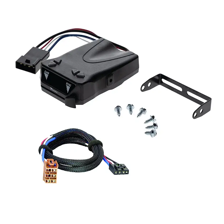 2001-2002 Chevrolet Silverado 1500 HD Reese Towpower Brakeman IV Time Delay Brake Controller for Trailers with 1 to 4 Axles Black 8507111