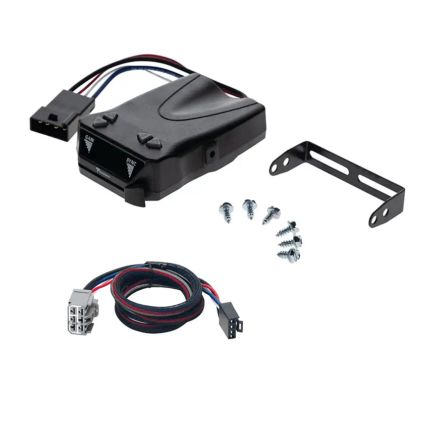 2007-2018 GMC Acadia Reese Towpower Brakeman IV Time Delay Brake Controller for Trailers with 1 to 4 Axles Black 8507111