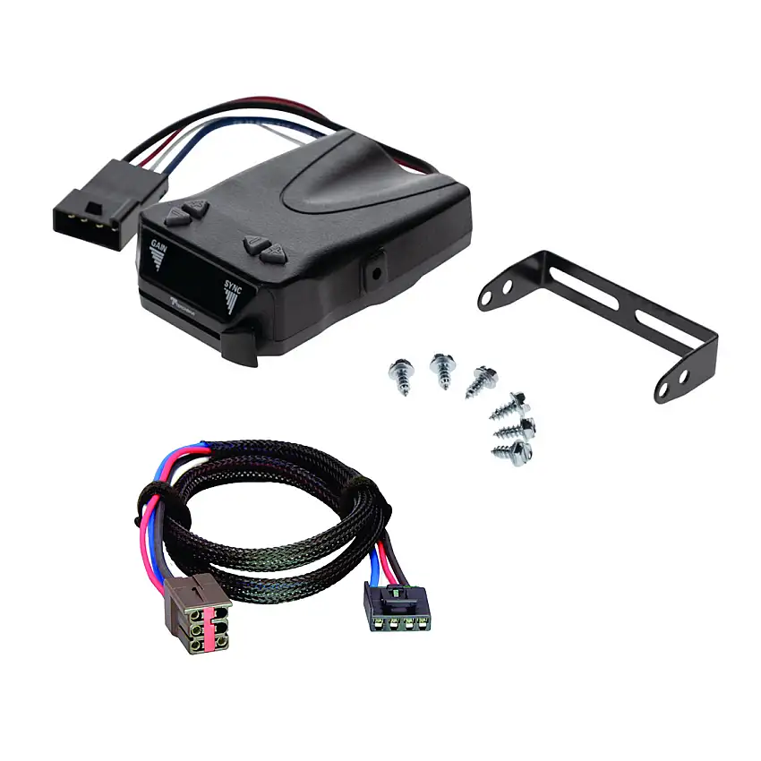 1997-1997 Ford F-350 Reese Towpower Brakeman IV Time Delay Brake Controller for Trailers with 1 to 4 Axles Black 8507111