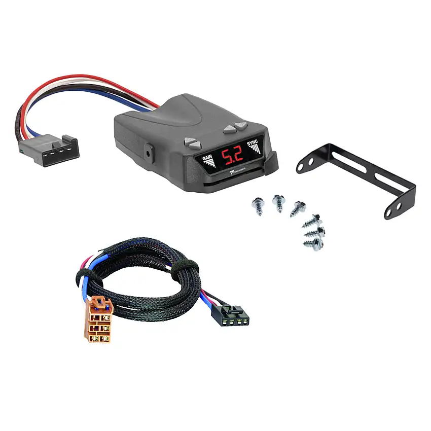 2002-2002 Chevrolet Avalanche 1500 Tekonsha Brakeman IV Time Delay Brake Controller for Trailers with 1 to 4 Axles Black 8507120