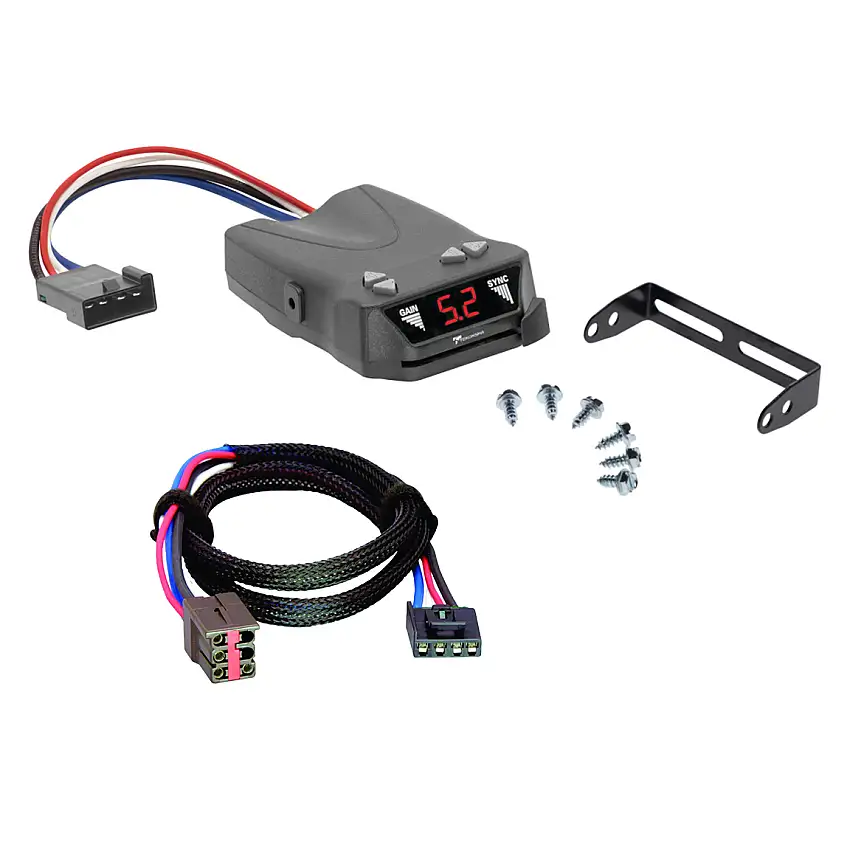 2004-2004 Ford F-150 Heritage Tekonsha Brakeman IV Time Delay Brake Controller for Trailers with 1 to 4 Axles Black 8507120
