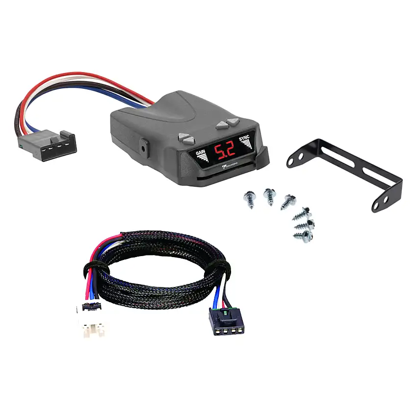 2005-2015 Nissan Xterra Tekonsha Brakeman IV Time Delay Brake Controller for Trailers with 1 to 4 Axles Black 8507120