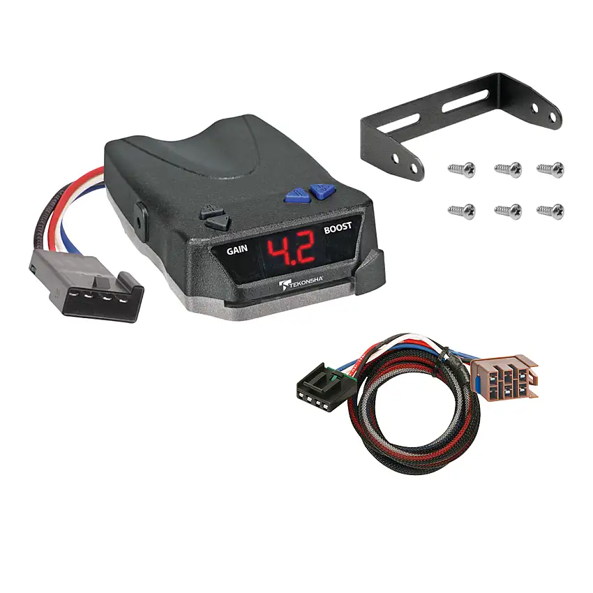 2003-2006 GMC Sierra 1500 HD Tekonsha BRAKE-EVN Proportional Brake Controller for Trailers with 1 to 4 Axles Black 8508220
