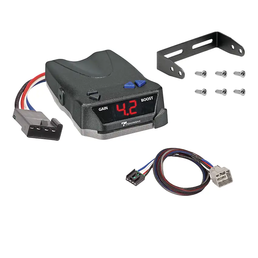 2010-2010 Dodge Ram 2500 Tekonsha BRAKE-EVN Proportional Brake Controller for Trailers with 1 to 4 Axles Black 8508220