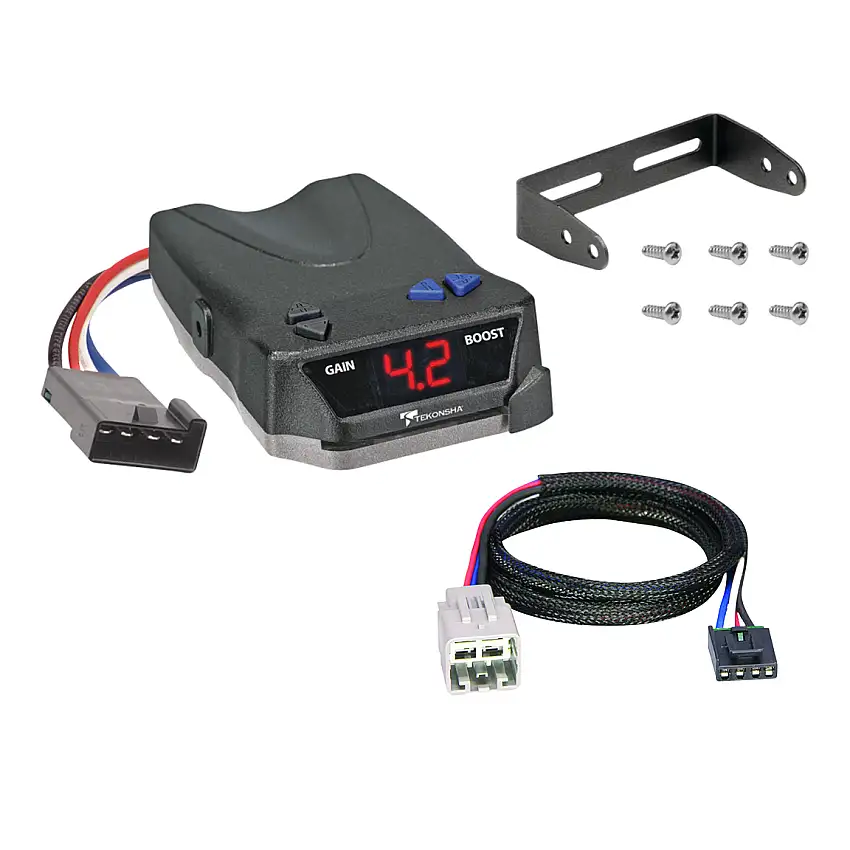 2005-2007 Ford F-350 Super Duty Tekonsha BRAKE-EVN Proportional Brake Controller for Trailers with 1 to 4 Axles Black 8508220