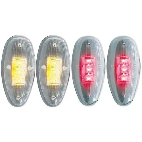 ANZO Clear Led Dually Fender Lights For 2001-2013 Gm Silverado/sierra * 861081