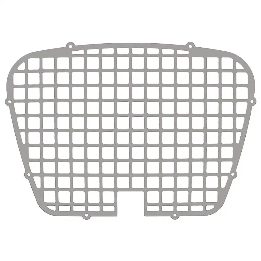 GRILLE, polished aluminum (stamped)