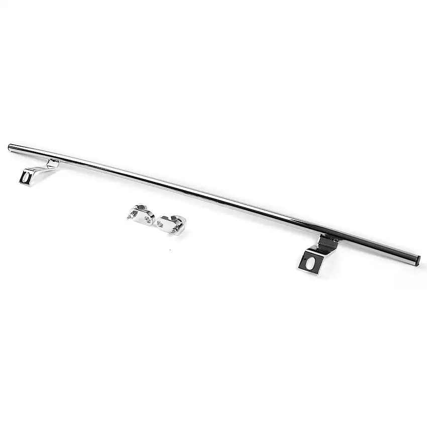 BADGE BAR, chrome, w/ lamp brackets